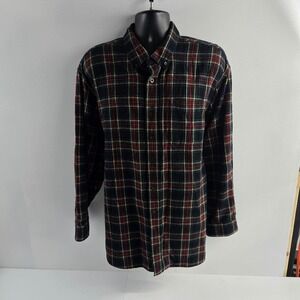 LL Bean‎ Mens XXL Regular Traditional Fit Flannel Button Up Shirt Plaid